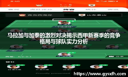 马拉加与加泰的激烈对决揭示西甲新赛季的竞争格局与球队实力分析